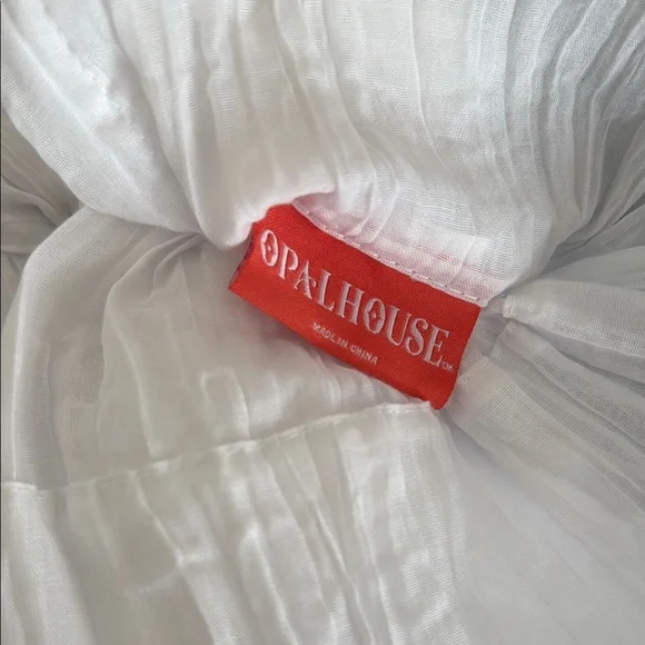 opalhouse white crushed sheer curtain panel 84"x42" (Set of 2) - Picture 6 of 7